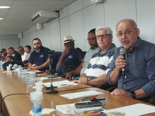 Gilberto Almazan (Ratinho), presidente do Sindicato, compartilha informações sobre o acidente de trabalho na Multiteiner 